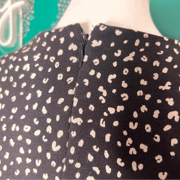 Old Navy Black and White Abstract Polka Dot Everyday A-Line Cotton Dress Size S - Picture 6 of 9